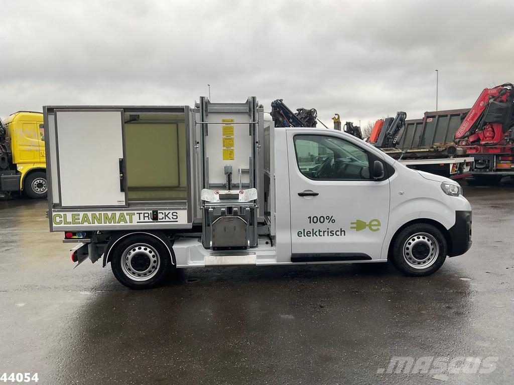 Peugeot E-Expert 100% elektrisch kippende zijlader Müllwagen