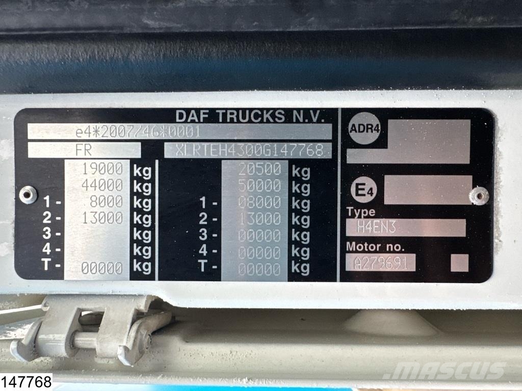DAF XF 460 EURO 6. ACC, Retarder Sattelzugmaschinen