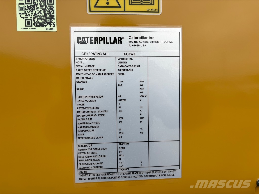 CAT CAT DE110E2 Dieselgeneratorer