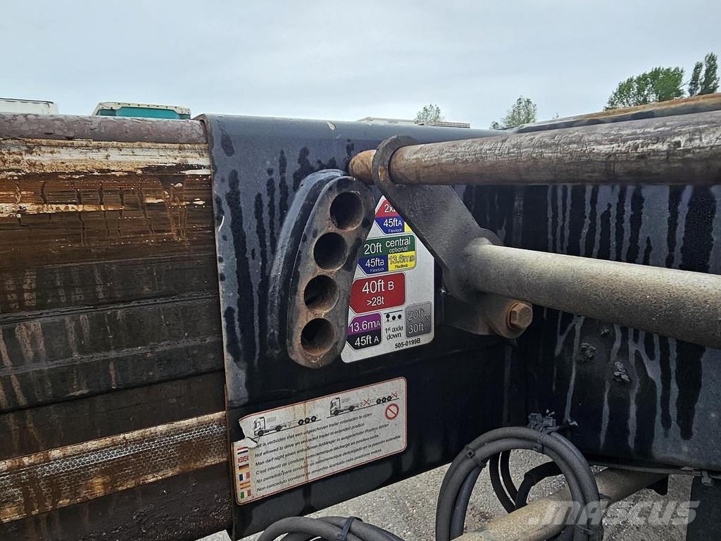 D-tec FLEXI TRAILER - ALL CONNECTIONS - BPW DRUM - APK/T Semirremolques portacontenedores