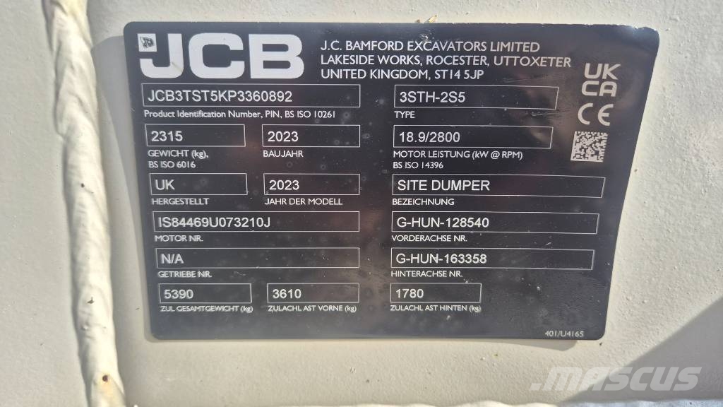 JCB 3STH-2S5 - 2023 YEAR - 450 HOURS - AS NEW Σπαστό Dump Truck ADT