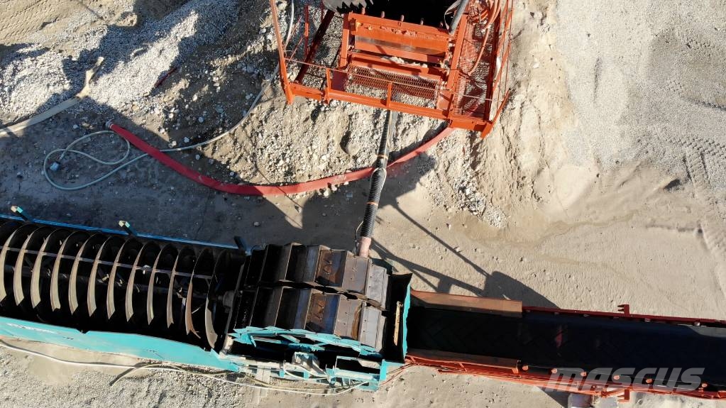 Terex + POWERSCREEN WASHING PLANT Used sand washing plan أجهزة فحص متنقلة
