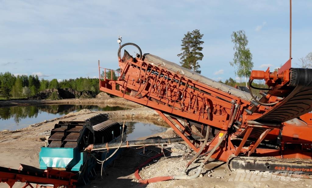 Terex + POWERSCREEN WASHING PLANT Used sand washing plan أجهزة فحص متنقلة