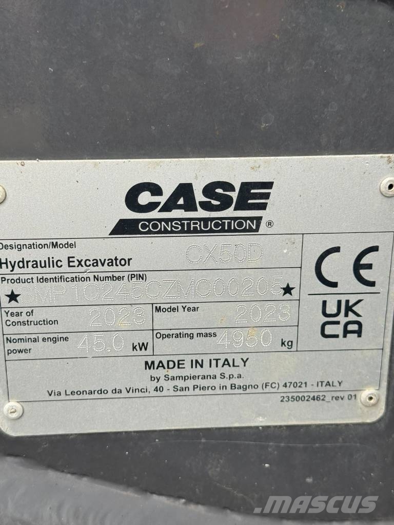CASE CX 50 D Miniescavatori