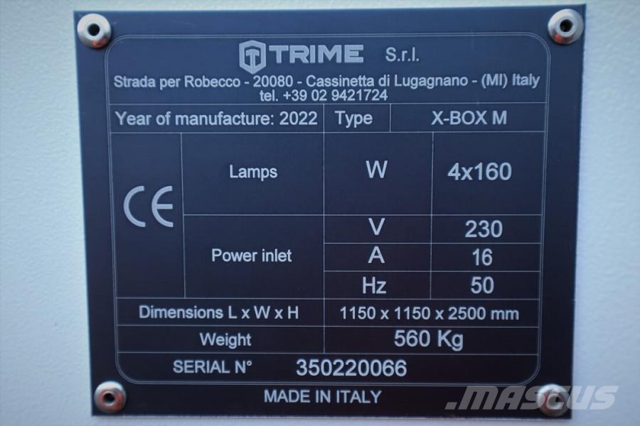 Trime X-BOX M 4x160W Valid inspection, Max Boom Height 8 أبراج خفيفة