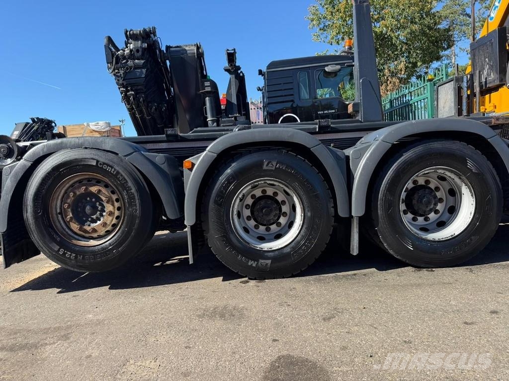 MAN TGS 35.360 8x4 HOOKLIFT + CRANE EFFER 305 6S + JIB Treileri ar āķi