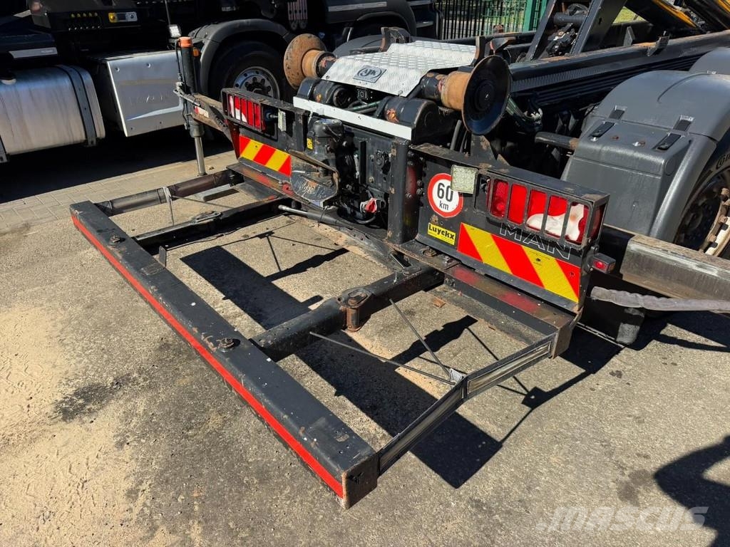MAN TGS 35.360 8x4 HOOKLIFT + CRANE EFFER 305 6S + JIB Treileri ar āķi