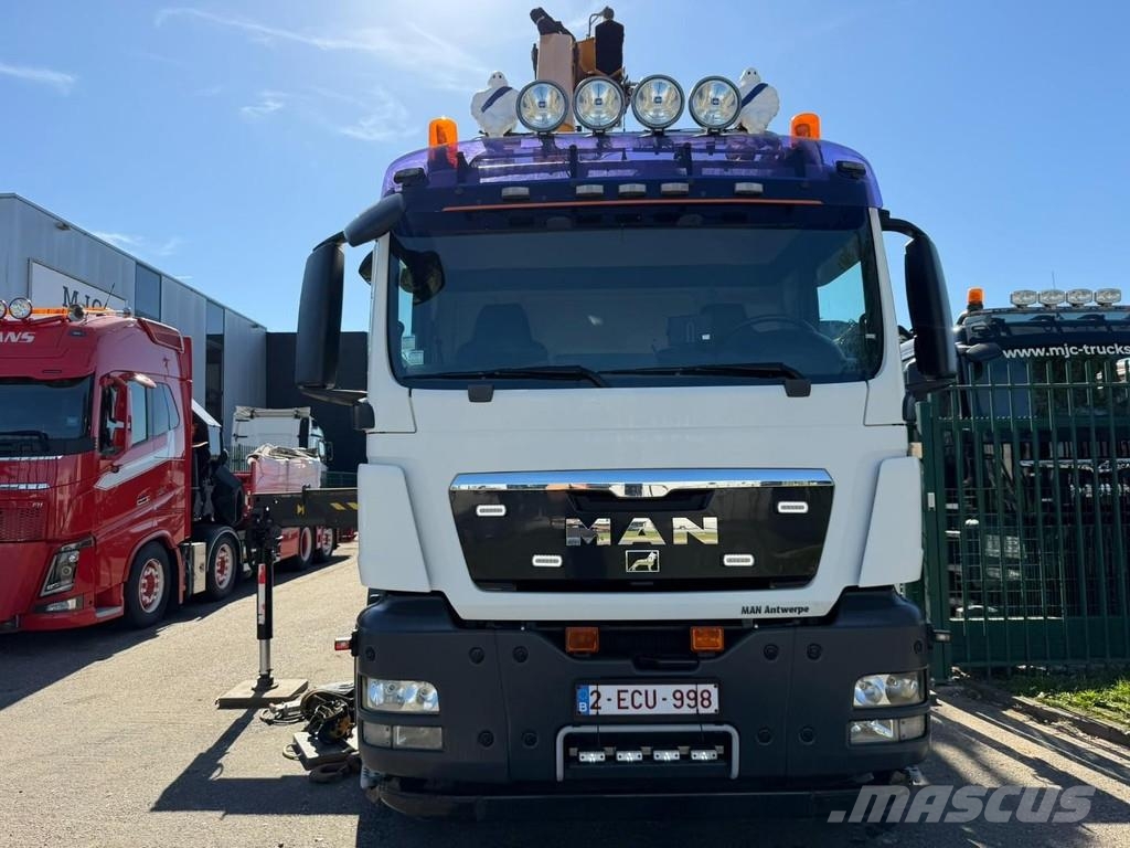 MAN TGS 35.360 8x4 HOOKLIFT + CRANE EFFER 305 6S + JIB Treileri ar āķi
