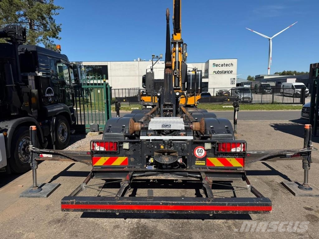 MAN TGS 35.360 8x4 HOOKLIFT + CRANE EFFER 305 6S + JIB Treileri ar āķi