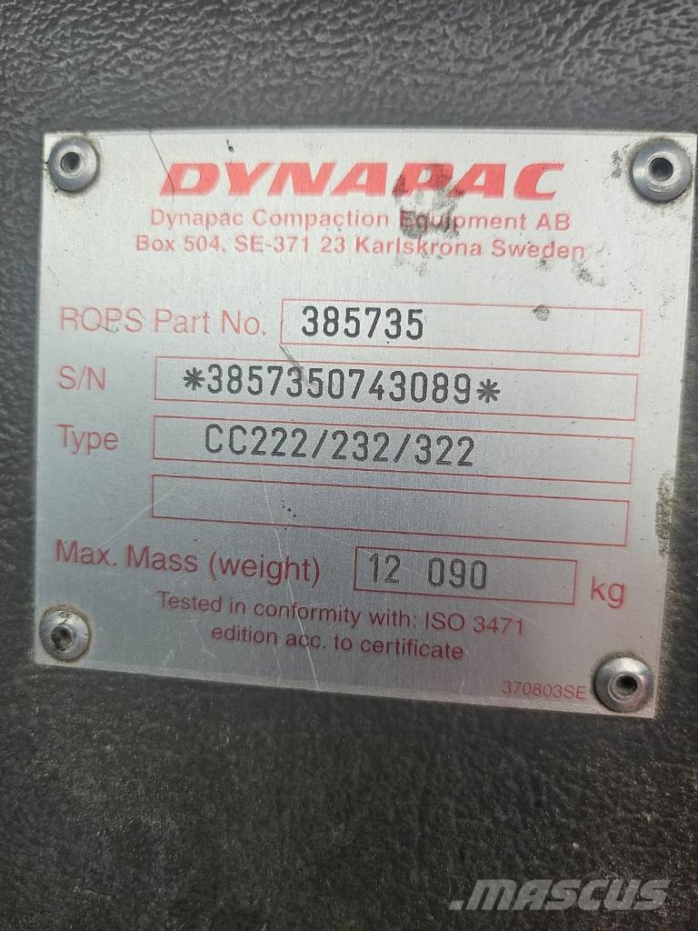 Dynapac CC 232 HF Котки тротуарні