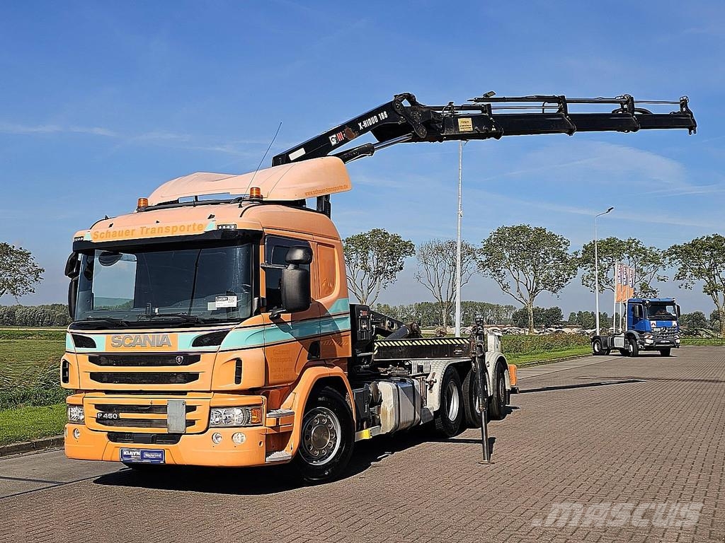 Scania P450 8X4*6 HIAB 188-E3 شاحنات الرافعات الخطافية