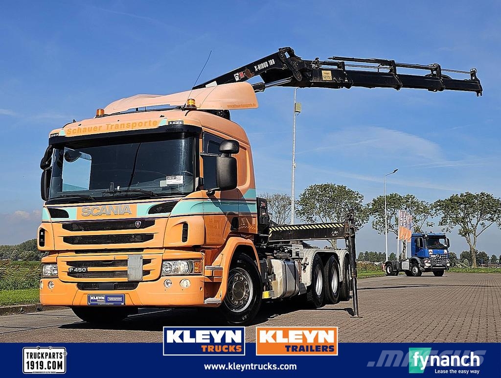 Scania P450 8X4*6 HIAB 188-E3 شاحنات الرافعات الخطافية