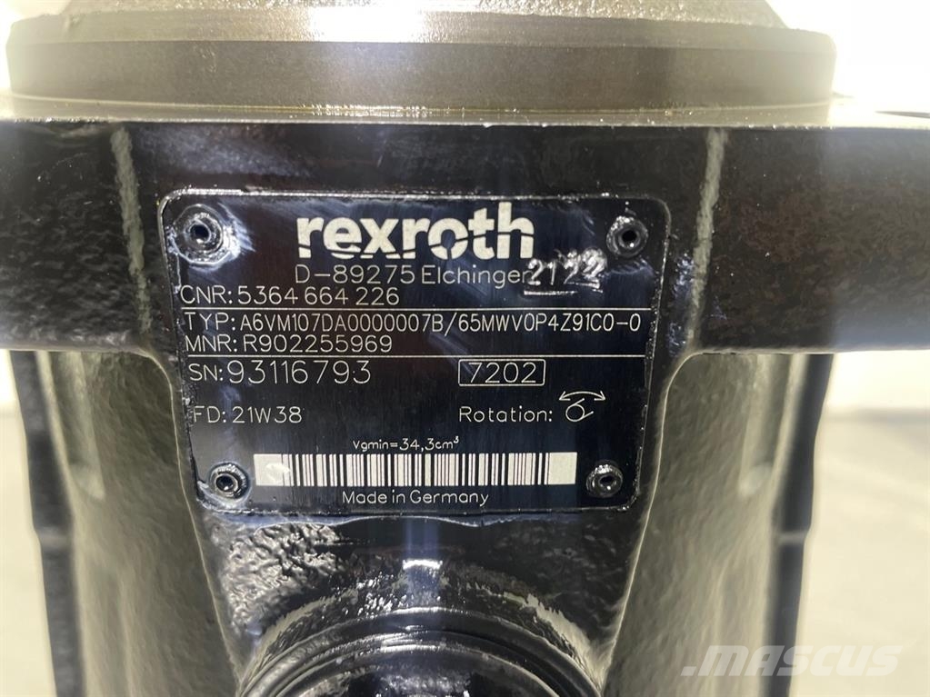 Terex TW95/B95W-Rexroth A6VM107DA-Drive motor/Fahrmotor Hydraulik
