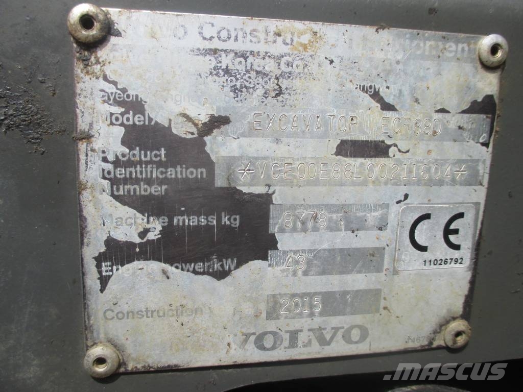 Volvo ECR 88 D Midikoparki 7t - 12t