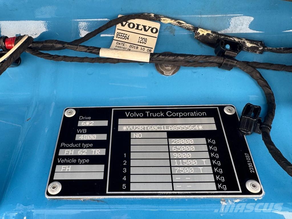 Volvo FH 540 6x2 Chassis Retarder WB 4.80 Full Air Euro Camiones con chasís y cabina