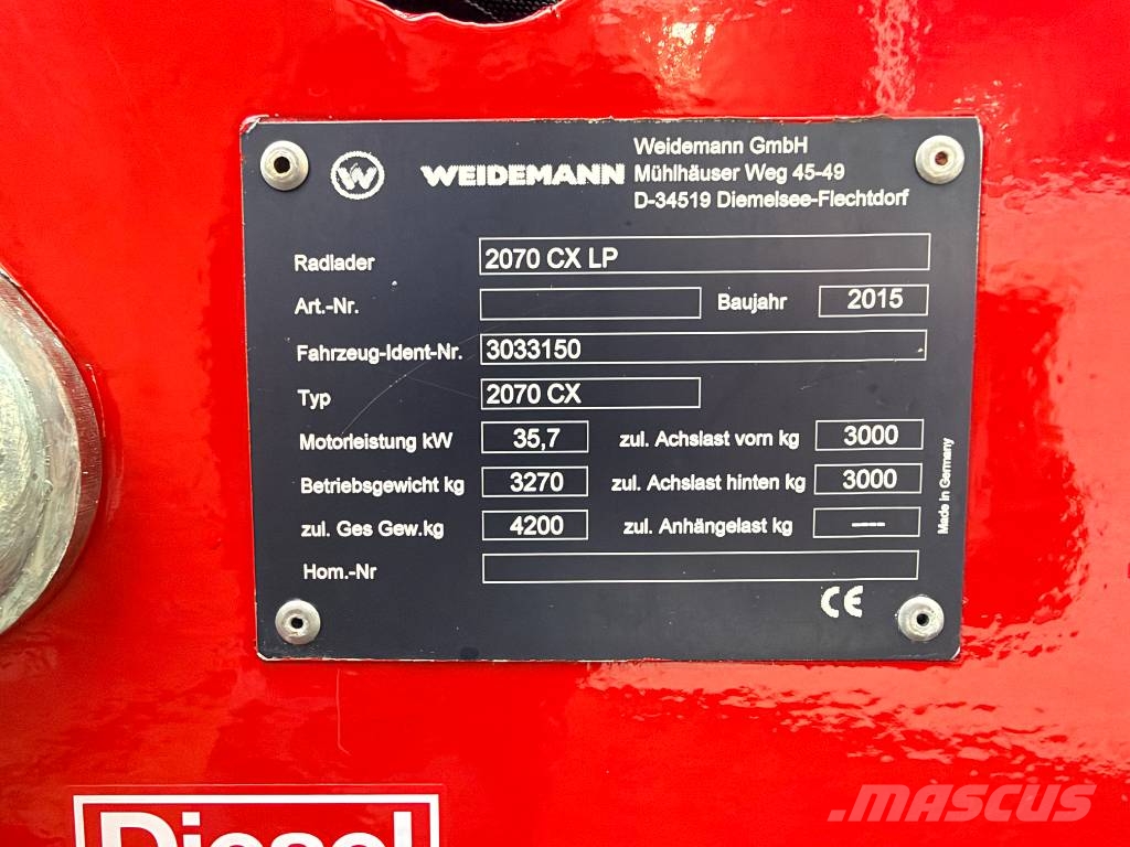Weidemann 2070LPCX50 Teleskoplader für Landwirtschaft