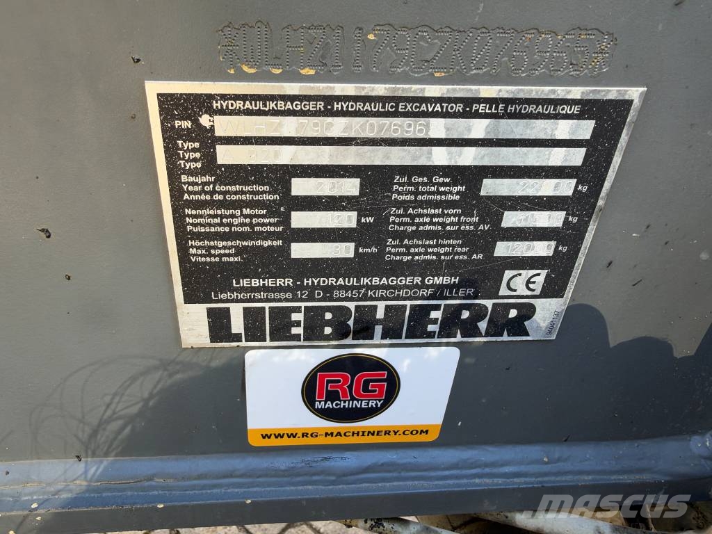Liebherr A 920 Litronic Hjulgrävare