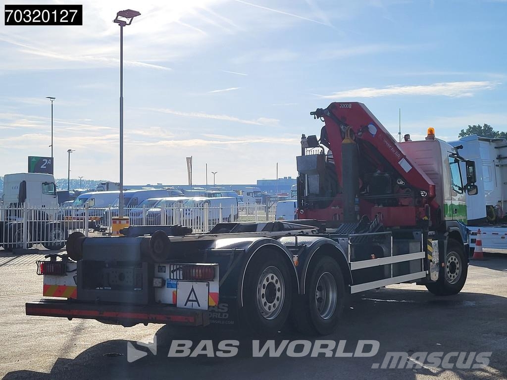 Volvo FM 370 6X2 HMF 2200-K3 Kran Crane VDL S21-6200 Hoo Camiones elevadores de gancho