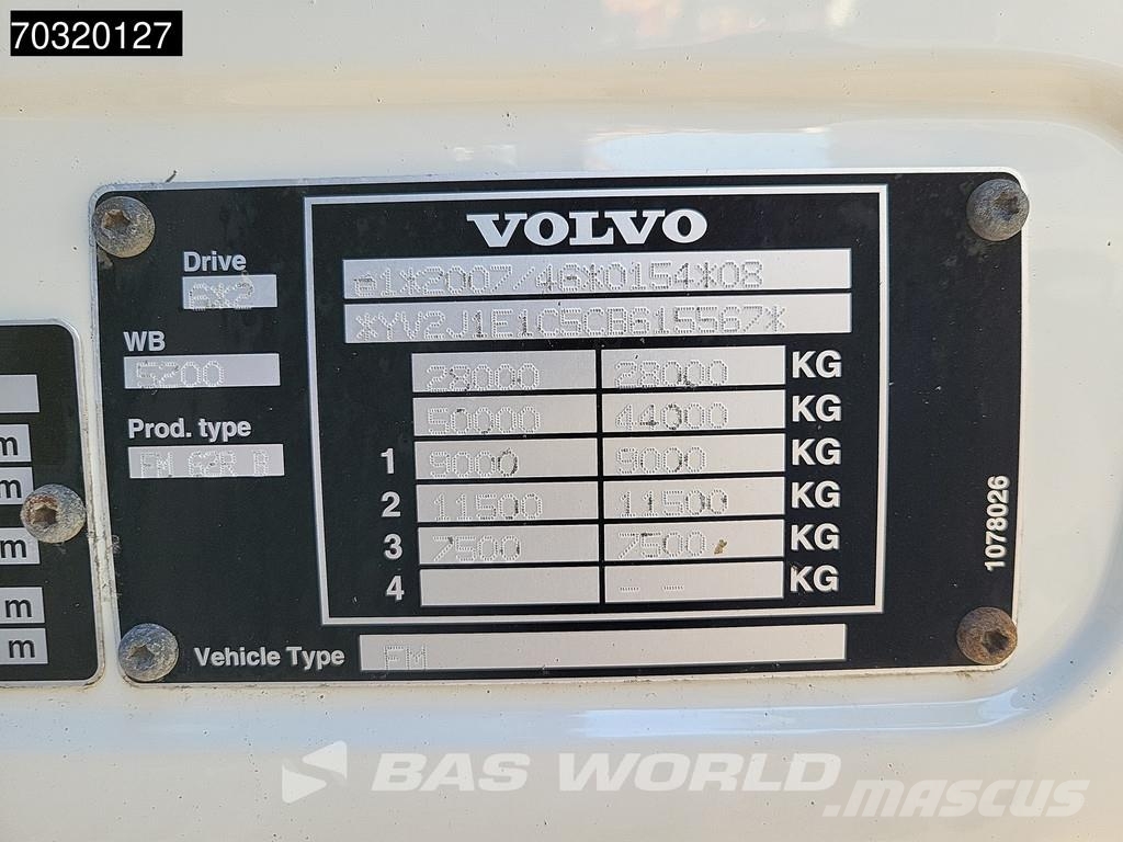 Volvo FM 370 6X2 HMF 2200-K3 Kran Crane VDL S21-6200 Hoo Camiones polibrazo