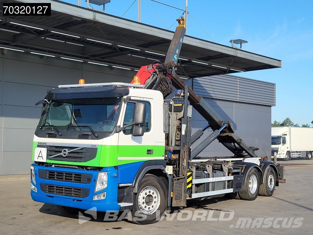 Volvo FM 370 6X2 HMF 2200-K3 Kran Crane VDL S21-6200 Hoo Camiones elevadores de gancho