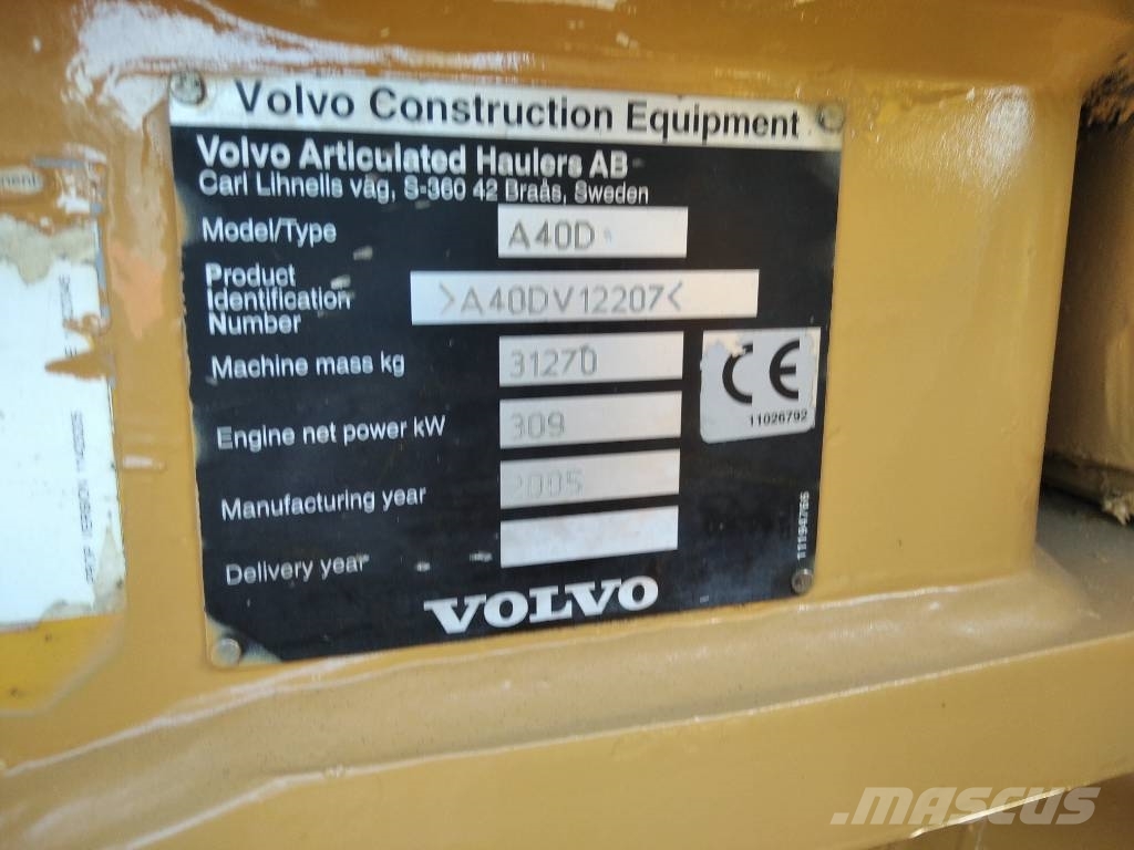 Volvo A 40 D Transportoare articulate