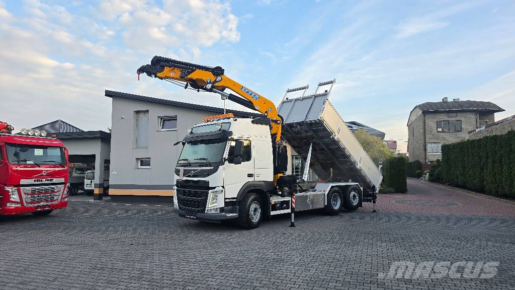 Volvo FM 460 6x2 KIPPER + EFFER 315S8 Tipper trucks