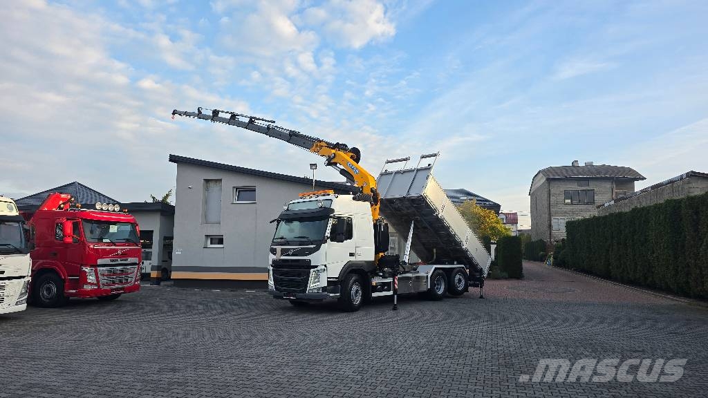 Volvo FM 460 6x2 KIPPER + EFFER 315S8 Tipper trucks