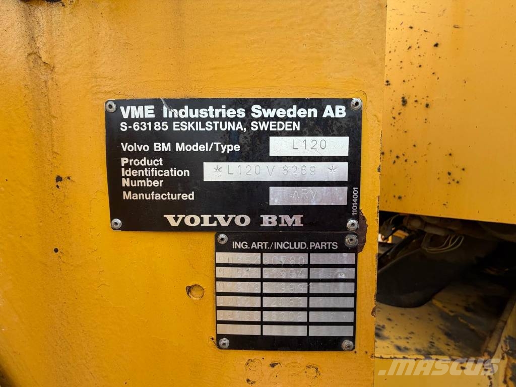 Volvo L120B Seri nr 8269 Hjullastare