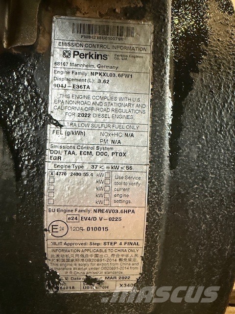 Perkins 904J-E36TA USED ENGINE محركات