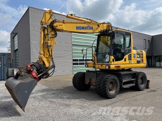 Komatsu PW 160 حفارات بعجل