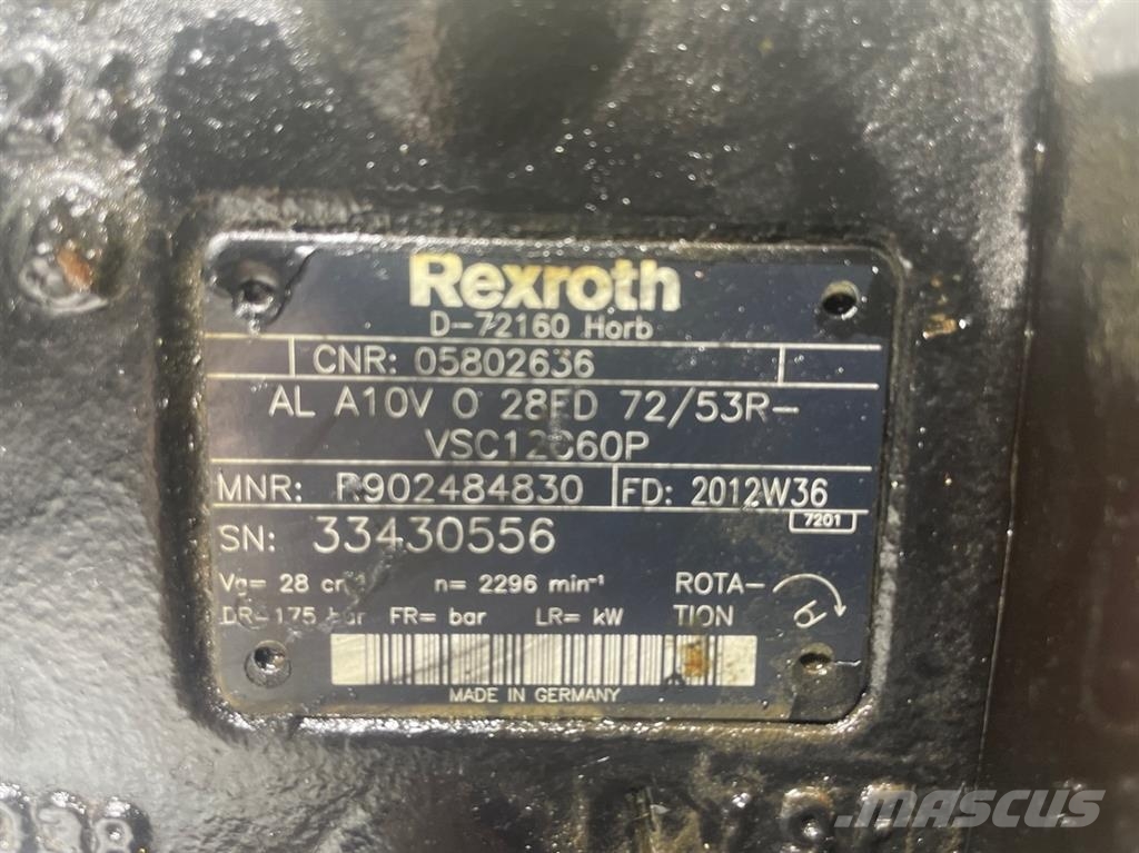 Bomag 05802636-Rexroth A10VO28FD72/53R-Load sensing pump هيدروليات