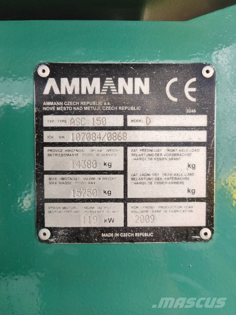 Ammann ASC 150 D Valjci sa jednim bubnjem
