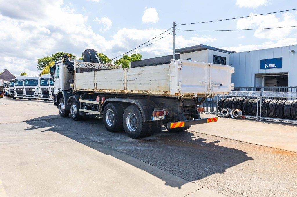 Mercedes-Benz ACTROS 3236 MP3 +GRUE HIAB XS166 HIDUO/3EXT شاحنات قلابة