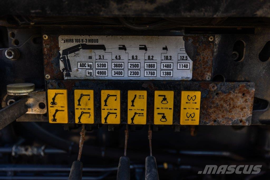 Mercedes-Benz ACTROS 3236 MP3 +GRUE HIAB XS166 HIDUO/3EXT شاحنات قلابة