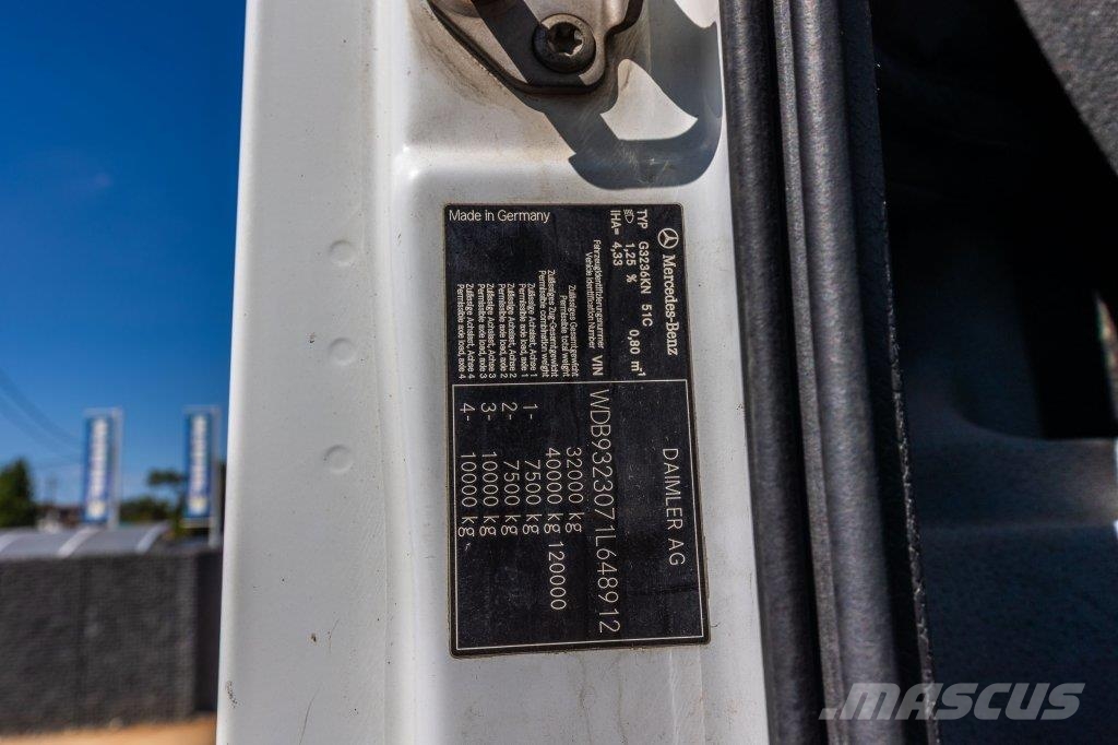 Mercedes-Benz ACTROS 3236 MP3 +GRUE HIAB XS166 HIDUO/3EXT شاحنات قلابة