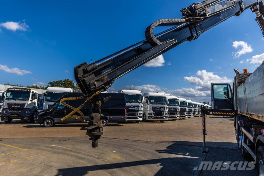 Mercedes-Benz ACTROS 3236 MP3 +GRUE HIAB XS166 HIDUO/3EXT شاحنات قلابة