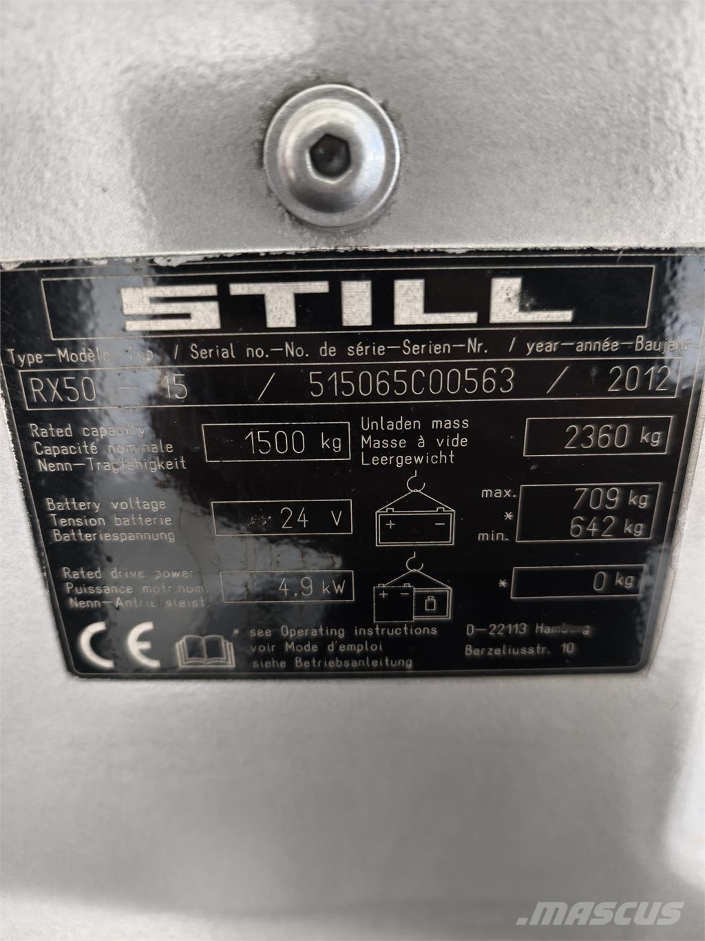 Still RX 50-15 Elektrikli forkliftler