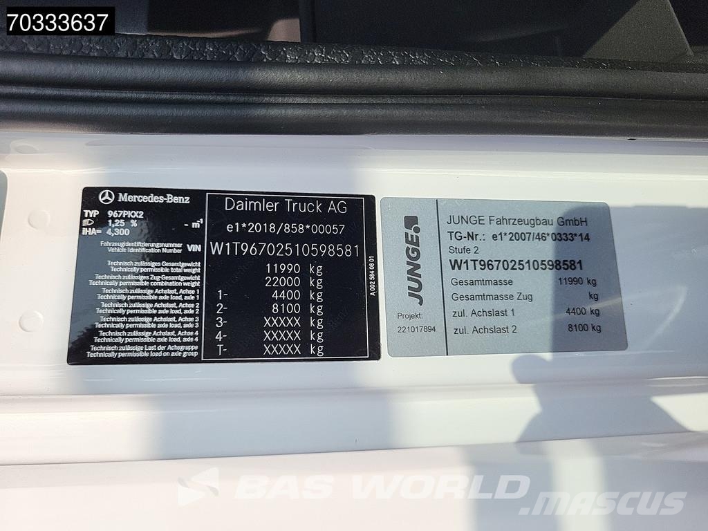 Mercedes-Benz Atego 1223 4X2 12tonner Automatic Airco Euro 6 Camiones con caja de remolque