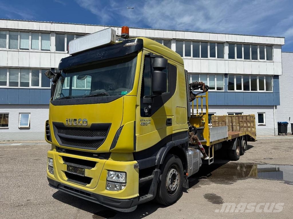 Iveco Stralis 420 6X2 EURO 6 + FASSI F80A.0.23 + HYDRAUL Trasportatore per veicoli