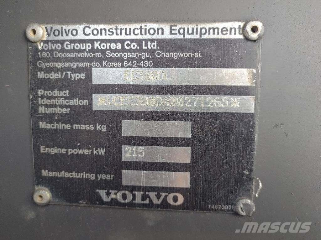 Volvo EC380DL Paletli ekskavatörler