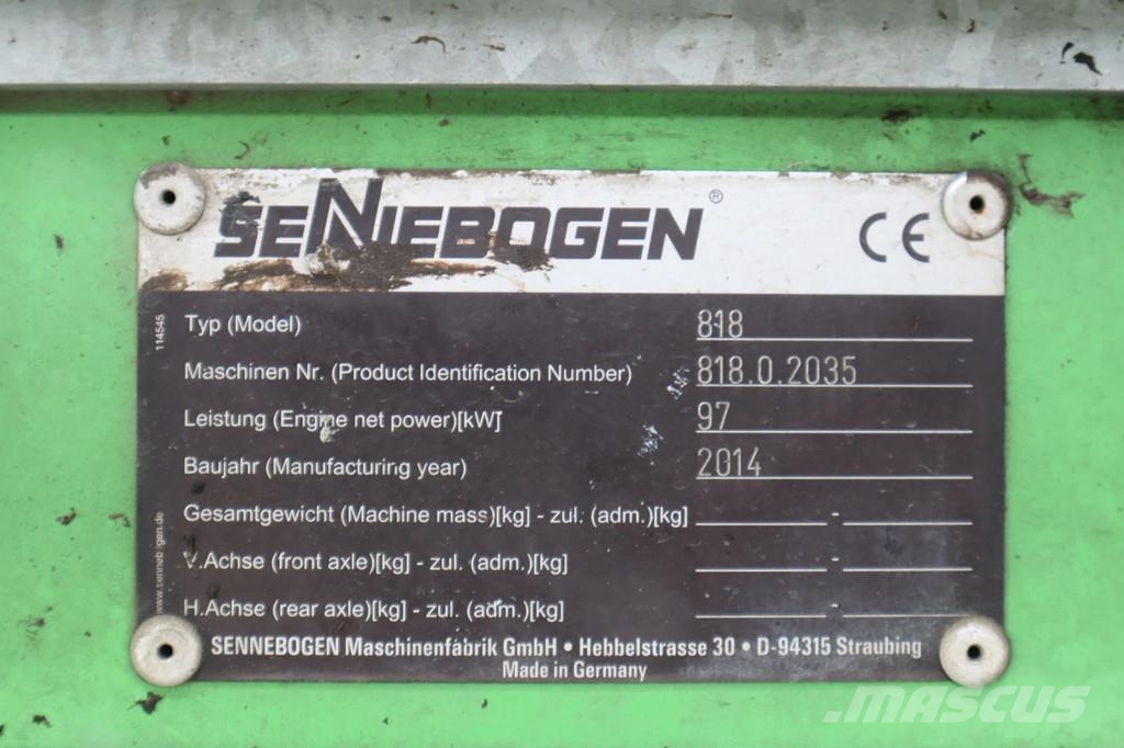 Sennebogen 818 ME | SORTING GRAB | BLADE + OUTRIGGERS Muud põllumajandusmasinad