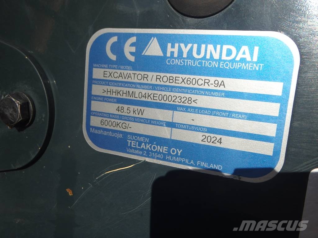 Hyundai Robex 60 CR-9 A Engcon Minibagger < 7t