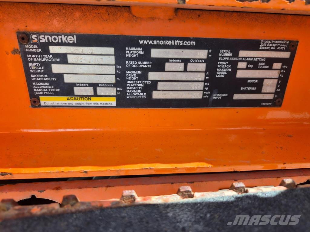 Snorkel S3226 hoogwerker schaarlift Plataformas tijera