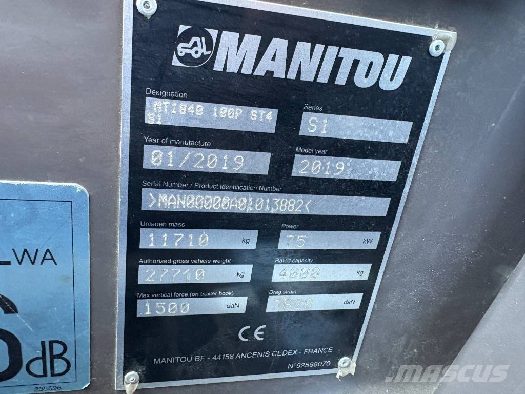 Manitou MT 1840 A Τηλεσκοπικοί ανυψωτές