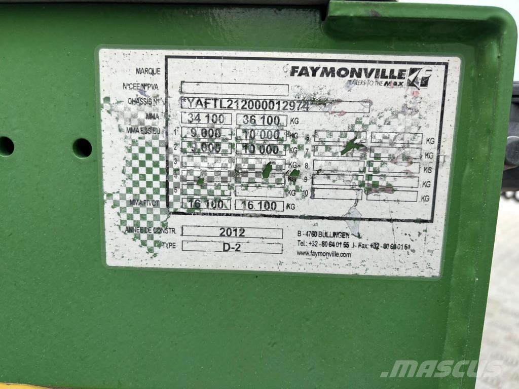 Faymonville STBZ-4VA DOLLY D-2 / low platform L=8143-13173 mm Låg lastande semi trailer