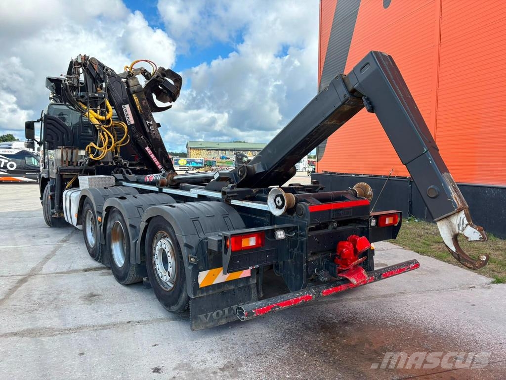 Volvo FM 410 8x4*4 BERGER L110 / HYVALIFT L=5700 mm Vlakke laadvloer met kraan