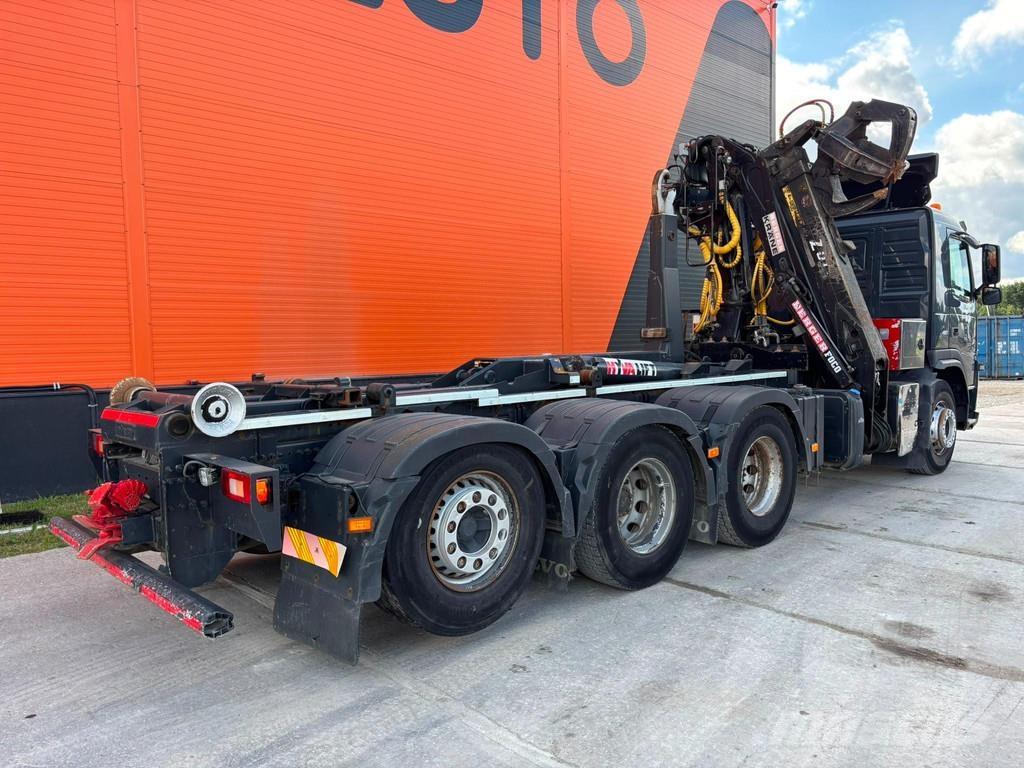 Volvo FM 410 8x4*4 BERGER L110 / HYVALIFT L=5700 mm Vlakke laadvloer met kraan