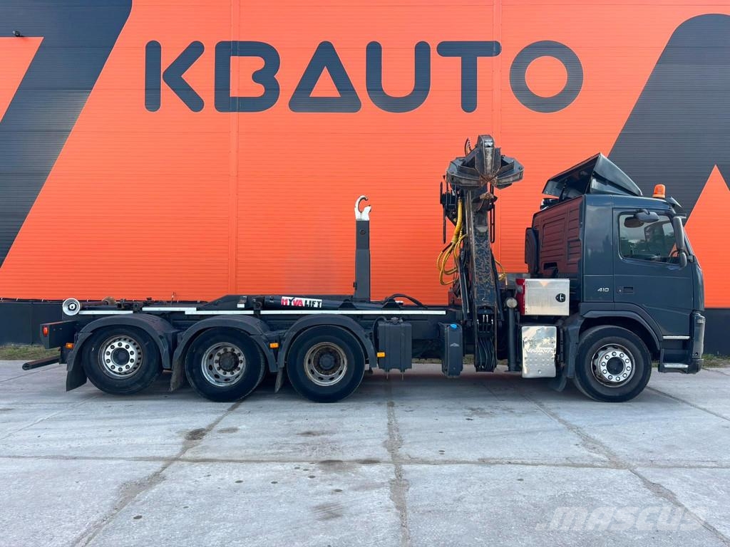 Volvo FM 410 8x4*4 BERGER L110 / HYVALIFT L=5700 mm Vlakke laadvloer met kraan