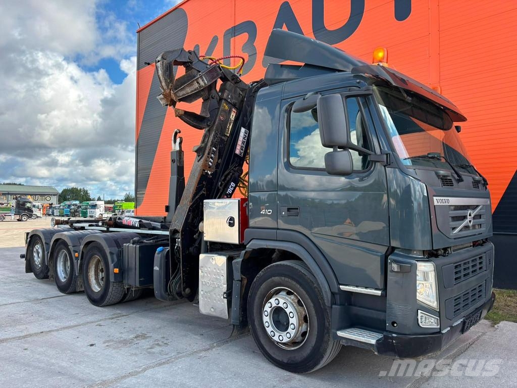 Volvo FM 410 8x4*4 BERGER L110 / HYVALIFT L=5700 mm Vlakke laadvloer met kraan