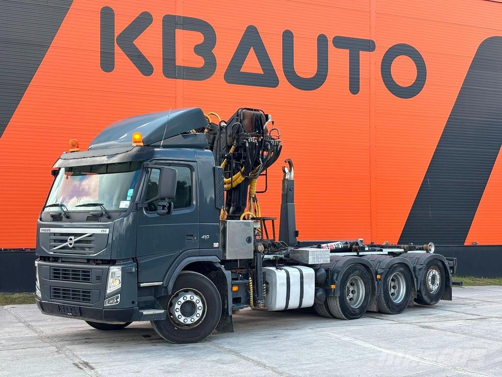 Volvo FM 410 8x4*4 BERGER L110 / HYVALIFT L=5700 mm Vlakke laadvloer met kraan